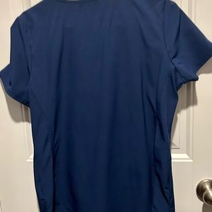 Heartsoul Navy Pitter-pat V- Neck scrub top